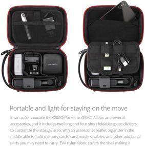 img 1 attached to 📷 PGYTECH Camera Carrying Case Mini - Compatible with GoPro10/9/8, DJI Osmo Pocket/Action, Snoppa Vmate, Insta 360, Feiyu Pocket - Charger, Data Cable Accessories Included - 75.6 x 55 x 24.4 inch