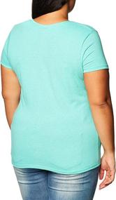 img 1 attached to Upgrade Your Wardrobe with Hanes Women's X-Temp V-Neck Tee - Short Sleeves & FreshIQ