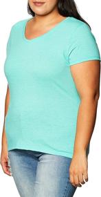 img 2 attached to Upgrade Your Wardrobe with Hanes Women's X-Temp V-Neck Tee - Short Sleeves & FreshIQ