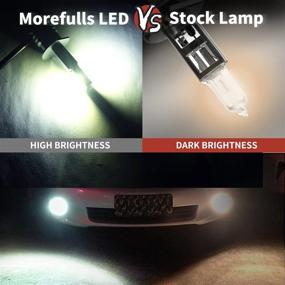 img 3 attached to Набор из 2-х ламп Morefulls H1 LED для противотуманных фар, 6000K белый свет дневных ходовых огней для автомобилей и грузовиков