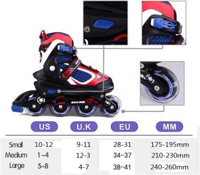 img 3 attached to Adjustable Inline Skates for Kids, 🛼 Boys, and Girls with Illuminated Wheels - MammyGol