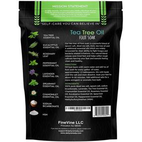 img 3 attached to 👣 Tea Tree Oil Foot Soak with Epsom Salt - USA Made - Toenail Fungus, Athletes Foot, Foot Odor & More! - 2 PACK