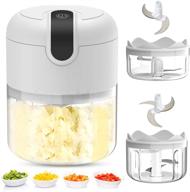 🧄 pudhoms electric mini garlic chopper: wireless, waterproof, usb charging – compact food processor for onion, ginger, vegetable, meat, nuts – 150+250 ml bowl logo