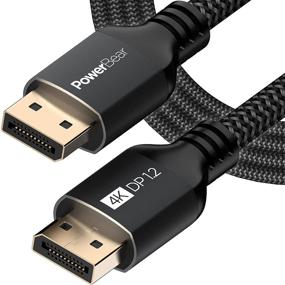 img 4 attached to 💪 PowerBear 4K DisplayPort Cable (10 Feet) – High-Speed for Gaming Monitor, Laptop, TV & PC - Nylon Braided, 4K 60Hz, 2K 165Hz, 2K 144Hz