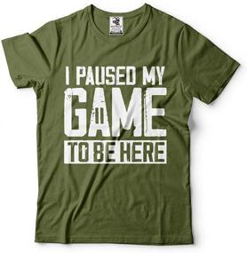 img 2 attached to 🎮 Silk Road Tees Funny Video Gamer Gifts for Boys - I Paused My Game T-Shirt - Humor Joke Graphic Kids T Shirt