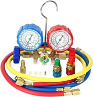 🌡️ autorocking 5ft ac diagnostic manifold gauge set: r134a, r12, r22, r502 refrigerants with quick couples, acme adapter & can tap - efficient hvac tool for accurate diagnosis logo