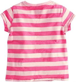 img 3 attached to Coralup Little Girls Dinosaur Stripes Boys' Clothing ~ Tops, Tees & Shirts