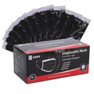 🎭 bigox individually wrapped black disposable masks логотип