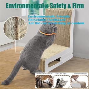 img 2 attached to Goldway 3-in-1 Indoor Cat Scratchers: Building Block Cat Scratching Post, DIY Cat House/Bed/Chair/Sofa