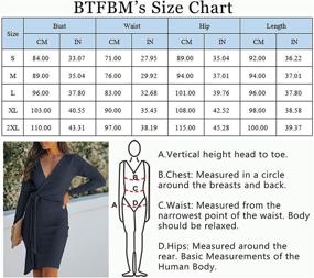 img 1 attached to BTFBM Casual Dresses: Stylish Bodycon Cocktail Women's Clothing & Dresses