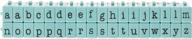 🔠 premium tiffany blue 36ct pegz connectable alphabet stamp set: contact usa lower alpha medium logo