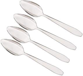 img 3 attached to Easy Scoop Grapefruit Spoons: Set of 4 for Effortless Citrus Enjoyment