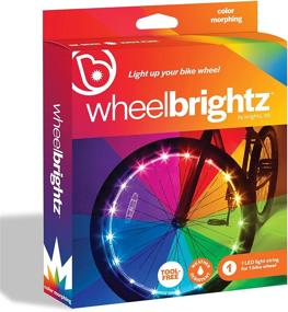 img 4 attached to Яркий велосипедный аксессуар Brightz WheelBrightz с изменяющимся цветом.