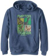 🦖 roaring style: jurassic world boys' hooded sweatshirt logo