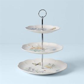 img 1 attached to 🦋 Lenox Butterfly Meadow 3 Tiered Server: Elegant and Versatile Serving Solution for any Occasion