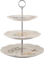 🦋 lenox butterfly meadow 3 tiered server: elegant and versatile serving solution for any occasion logo