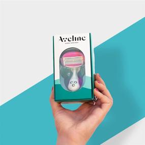img 3 attached to Aveline Women's Razor: 6-Blade Lubricated Cartridge for Sensitive Skin - Enhanced Multi-Grip Handle