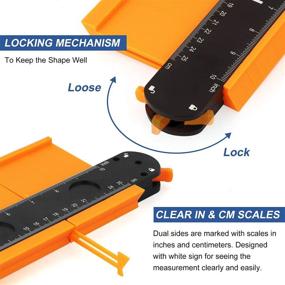 img 2 attached to 🎁 DODOWIN Contour Gauge: The Perfect Mens Gift for Christmas & Birthday - Ideal Stocking Stuffer for Dad, Husband, Boyfriend & Grandpa. Essential Woodworking Tool for Flooring, Construction, and Carpenter - Discover the Coolest Gadgets for Home!