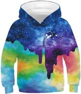 lovekider kids hoodies sweatshirt | cool 3d print pullover with big 👕 pocket | fashionable warm winter attire for boys and girls | age 6-16 years logo