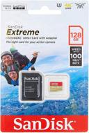 💾 128gb sandisk extreme microsdxc u3 v30 a1 memory card - sdsqxaf-128g-gn6aa logo