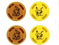 🎮 enhanced silicone thumb stick grips for nintendo switch ns joy-con controller - pokemon pokeball go design logo