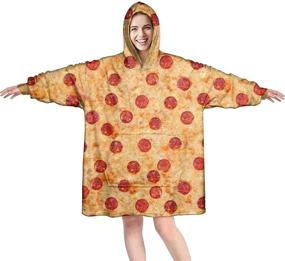 img 4 attached to Nueasrs Wearable Sweatshirt Oversized Pepperoni