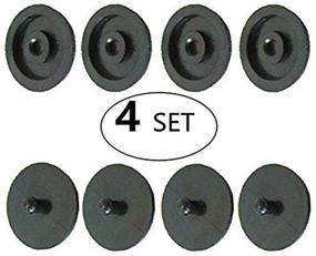 img 4 attached to 🔒 Secured Seat-Belt Stop Button Set of 4 Clips, Black - No More Sliding Buckles!