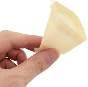 img 2 attached to 🍵 Nexxxi 300 Pcs Disposable Tea Filters, Unbleached Paper Tea Bags with Cotton Drawstring for Loose Leaf Tea and Coffee - Safe & Strong Penetration (2.3"x3.14")