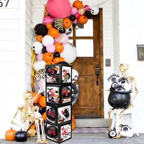 img 1 attached to 🎃 Beliueyes Halloween Balloons Boxes 4pcs Party Decor with Stickers and Reusable Giftbox