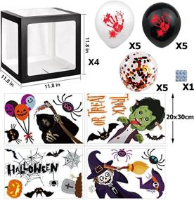 img 3 attached to 🎃 Beliueyes Halloween Balloons Boxes 4pcs Party Decor with Stickers and Reusable Giftbox