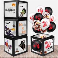 🎃 beliueyes halloween balloons boxes 4pcs party decor with stickers and reusable giftbox логотип