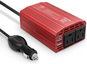 img 4 attached to 💪 Efficient BESTEK 300W Power Inverter: DC 12V to 110V AC Car Inverter with Dual USB Car Adapter – A Robust Solution