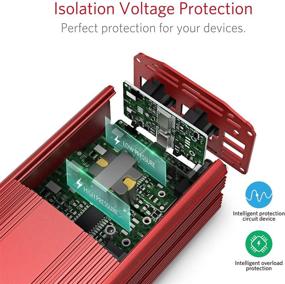 img 2 attached to 💪 Efficient BESTEK 300W Power Inverter: DC 12V to 110V AC Car Inverter with Dual USB Car Adapter – A Robust Solution