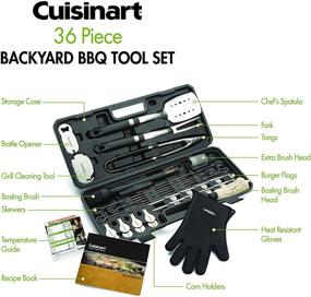 img 1 attached to Ultimate Cuisinart CGS-8036 Grill BBQ Tool Set: 36-Piece Full Package