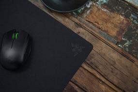 img 1 attached to Razer Goliathus Speed (Small) Gaming Mousepad: Smooth Gaming Mat - Anti-Slip Rubber Base - Portable Cloth Design - Anti-Fraying Stitched Frame - Stealth