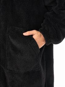 img 1 attached to Men's Clothing: DAVID ARCHY Hooded Bathrobe in Twilight
