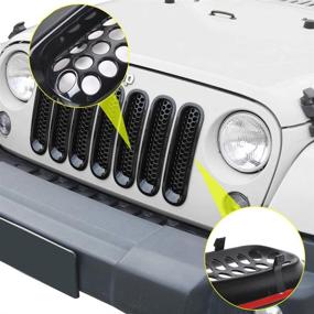 img 1 attached to Grille Insert Honeycomb Wrangler Unlimited