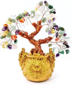 img 4 attached to 🌳 XIEHE-SHOP Crystal Fortune Tree - Gold Money Tree Feng Shui Ornament, Enhancing Wealth, Luck, Prosperity, and Success - Crystal Money Tree Feng Shui Bonsai Decoration for Home and Office (7 Color)