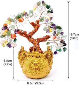 img 1 attached to 🌳 XIEHE-SHOP Crystal Fortune Tree - Gold Money Tree Feng Shui Ornament, Enhancing Wealth, Luck, Prosperity, and Success - Crystal Money Tree Feng Shui Bonsai Decoration for Home and Office (7 Color)