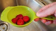 piece nesting mini food colander logo