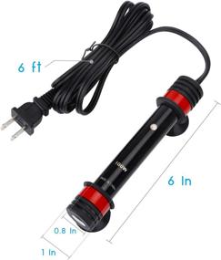 img 1 attached to 🐠 Uniclife Preset Submersible Aquarium Heater with Electronic Thermostat - Perfect for 10-80 Gallon Fish Tanks!