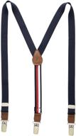 👔 adjustable clip suspender for boys by tommy hilfiger logo