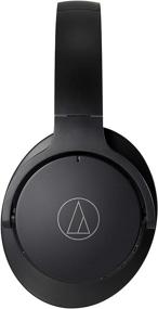 img 1 attached to Audio-Technica QuietPoint ATH-ANC500BTBK Wireless Active Noise-Cancelling Headphones in Black