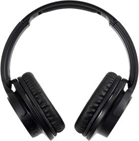 img 2 attached to Audio-Technica QuietPoint ATH-ANC500BTBK Wireless Active Noise-Cancelling Headphones in Black