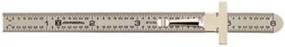 img 2 attached to Johnson Level &amp; Tool 7202 Stainless Steel Pocket Clip Rule - Silver - 1 Ruler