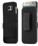 📱 aduro shell & holster combo case for samsung galaxy s7: super slim design with kickstand & swivel belt clip logo