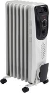 white amazon basics portable indoor radiator heater logo