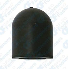 img 1 attached to 🔌 Pack of 10 Black Rubber Vacuum Caps for 1/2-inch Diameter