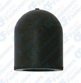 img 2 attached to 🔌 Pack of 10 Black Rubber Vacuum Caps for 1/2-inch Diameter