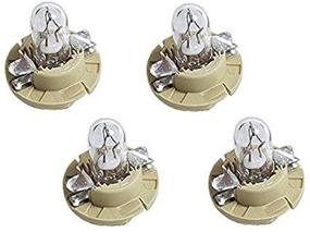 img 1 attached to 🚗 High-Quality BMW Instrument Cluster Bulb 1.5w Beige Socket Base (Pack of 4)